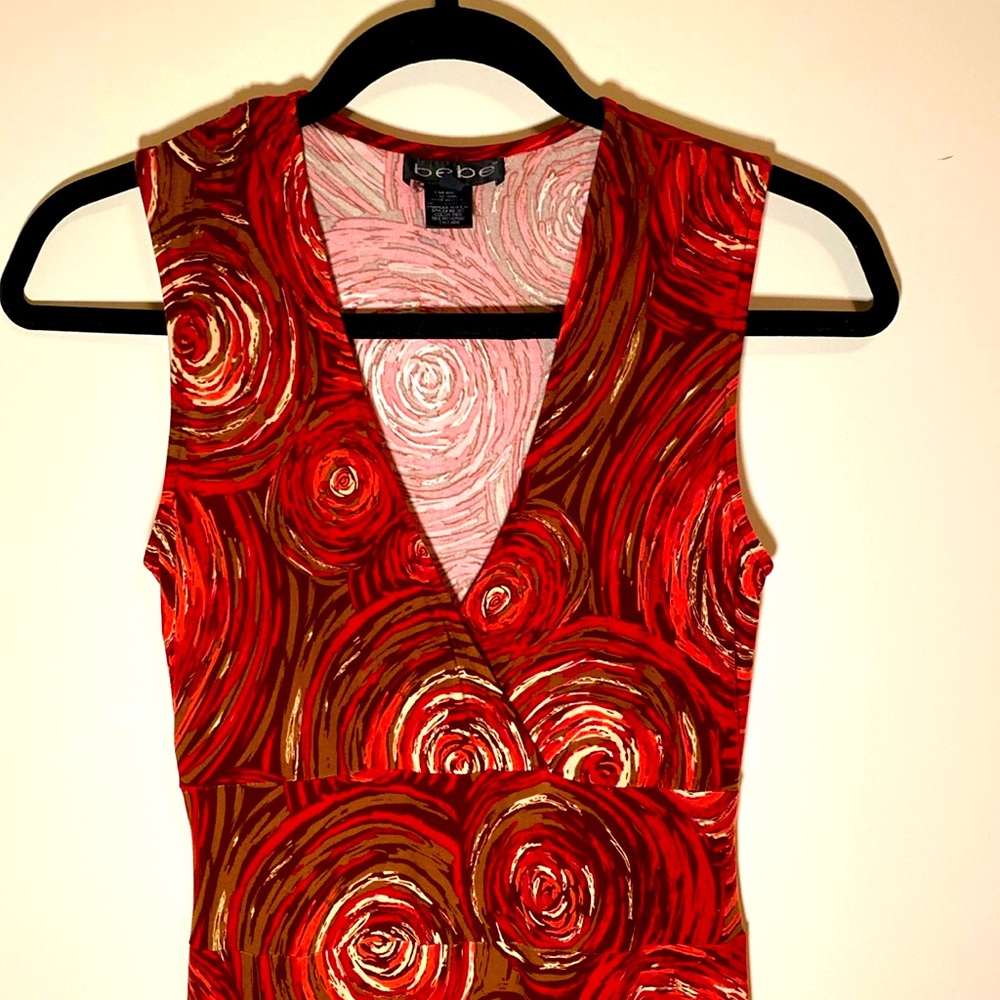 BEBE V Neck Knee length Dress